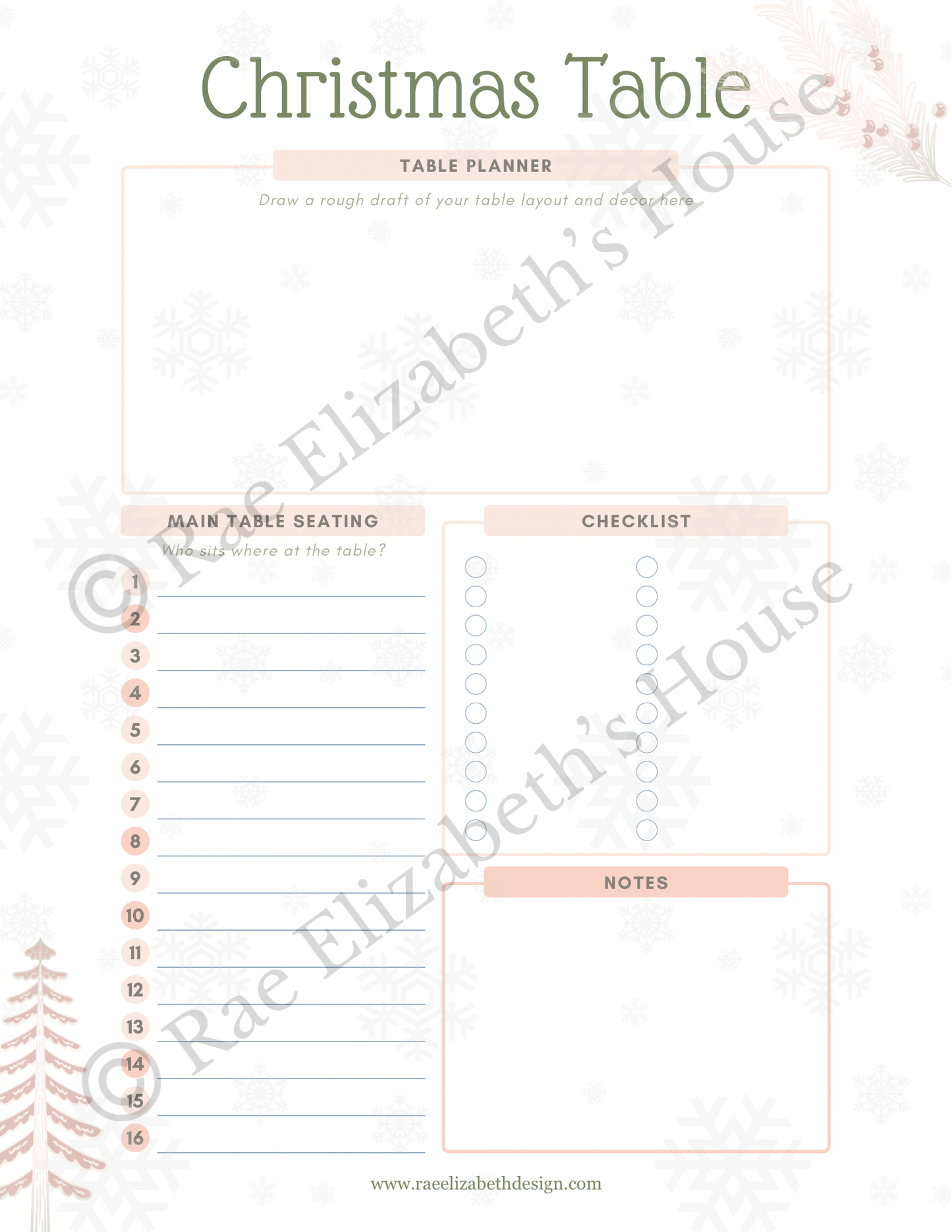 Christmas Decorating Blueprint