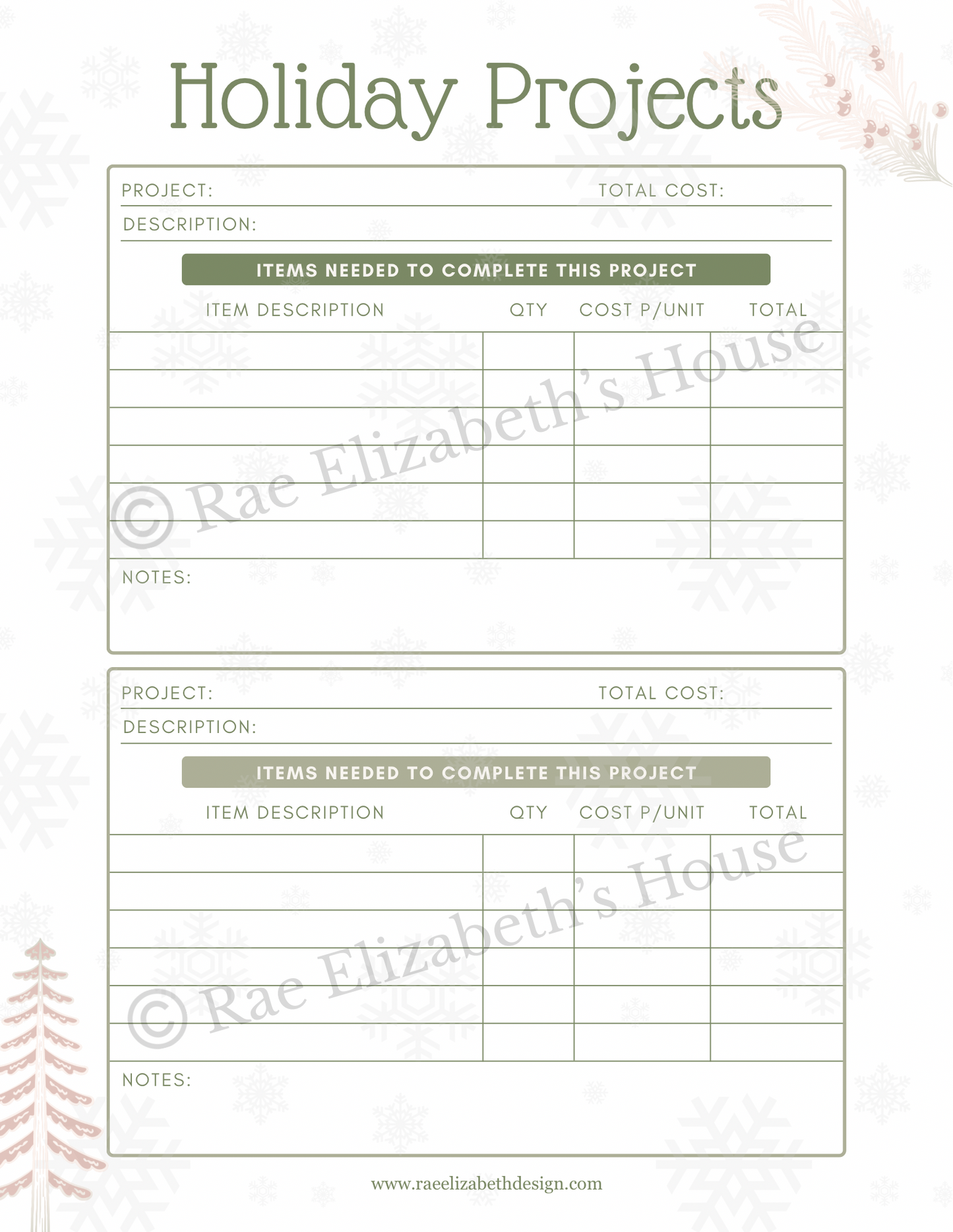 Christmas Decorating Blueprint