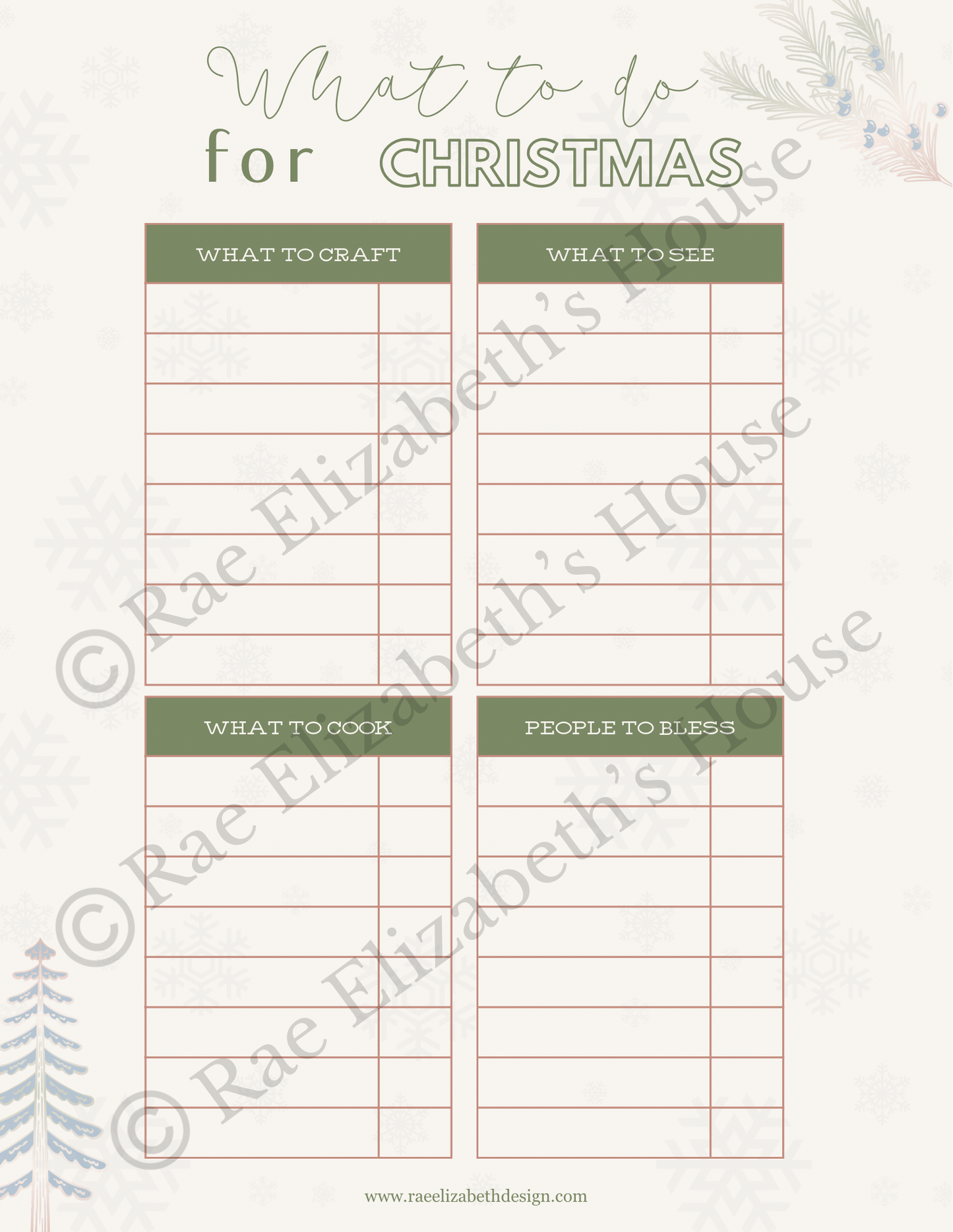 Christmas Decorating Blueprint