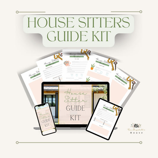 House and Pet Sitter Instructions Kit